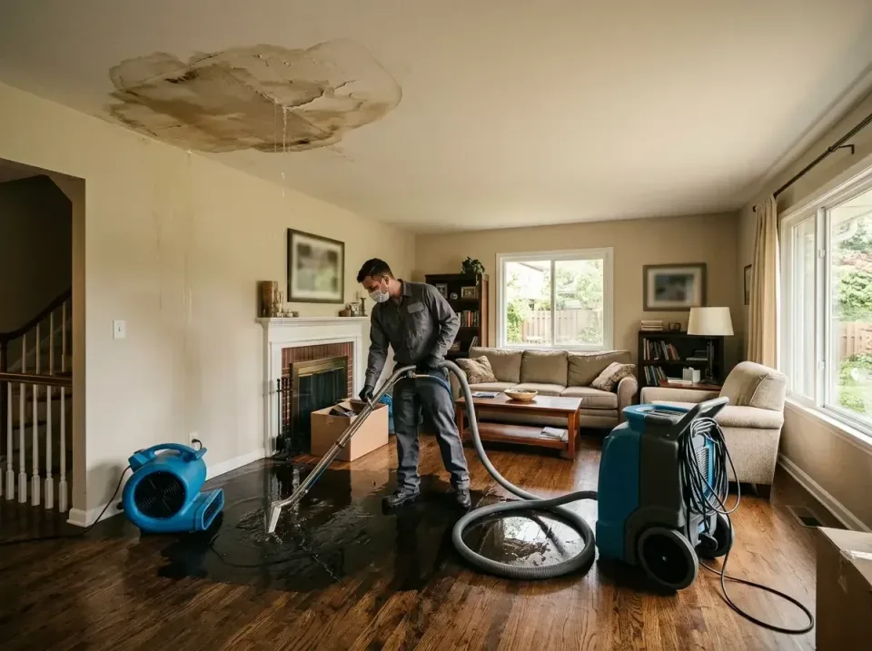 attic-pipe-burst-ceiling-drip-008 — frequently asked questions, Water Damage Restoration & Carpet Care in Bloomfield, IN